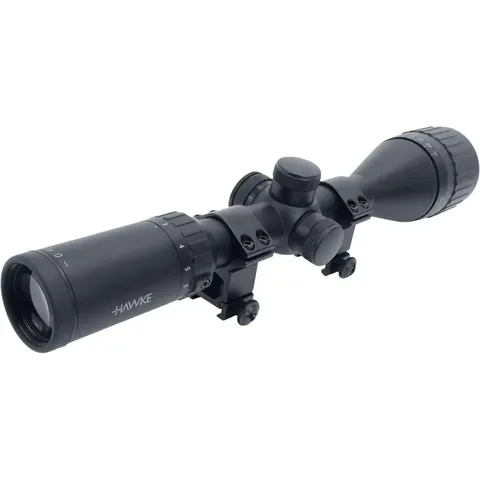 Приціл оптичний Hawke Fast Mount 3-12x50 AO сітка Mil Dot з підсвічуванням. Кільця на Weaver — фото 4