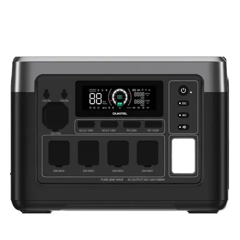 Портативна зарядна станція OUKITEL BP1500E Plus 1843Wh 1500W LiFePO4 з UPS та швидким заряджанням — фото 5