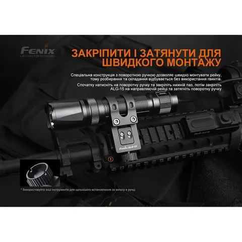 Кріплення на зброю для тактичних ліхтарів Fenix ALG-15 — фото 6