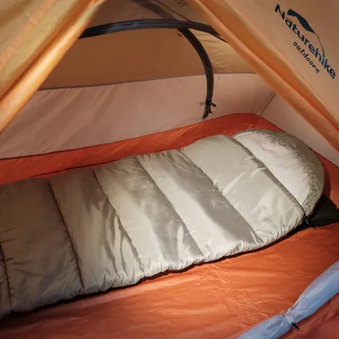 Спальник з капюшоном із звичайним мішком для зберігання Naturehike M400 CNK2350WS023, (1°C), правий, сірий — фото 7
