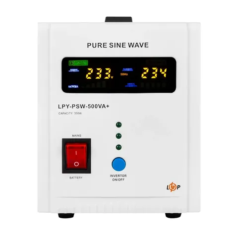 ДБЖ з правильною синусоїдою 12V LPY-PSW-500VA+ (350Вт) 5A/10A — фото 6