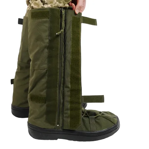 Бахіли тактичні водозахисні на взуття олива M (39-42) — фото 8