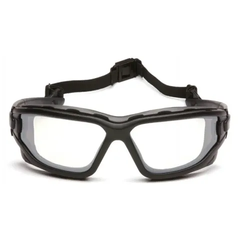 Окуляри захисні з ущільнювачем Pyramex i-Force Slim (indoor/outdoor mirror) Anti-Fog, дзеркальні напівтемні, Чорний — фото 4