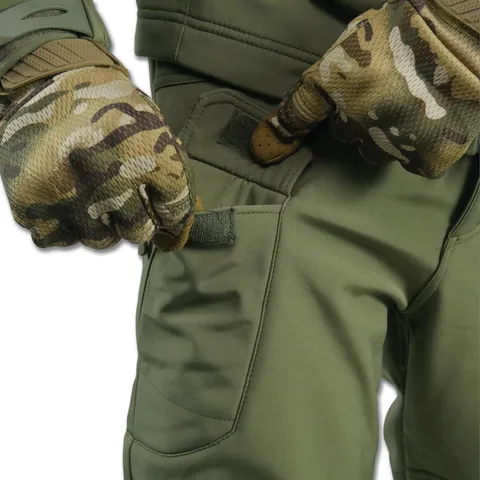 Тактичний демісезонний костюм Softshell Олива — фото 6