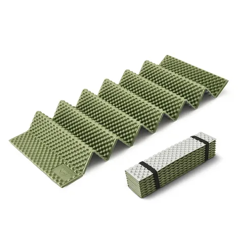Килимок складаний IXPE Naturehike CNK2450WS044, алюмінієва плівка, 195x60х1,8 см, оливковий зелений — фото 2