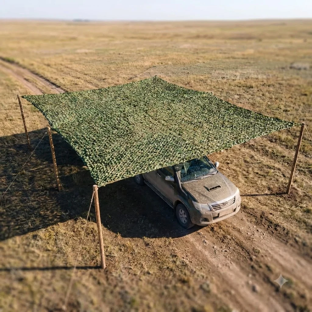Весняна маскувальна сітка Militex Камуфляж 8х10м (площа 80 кв.м.)