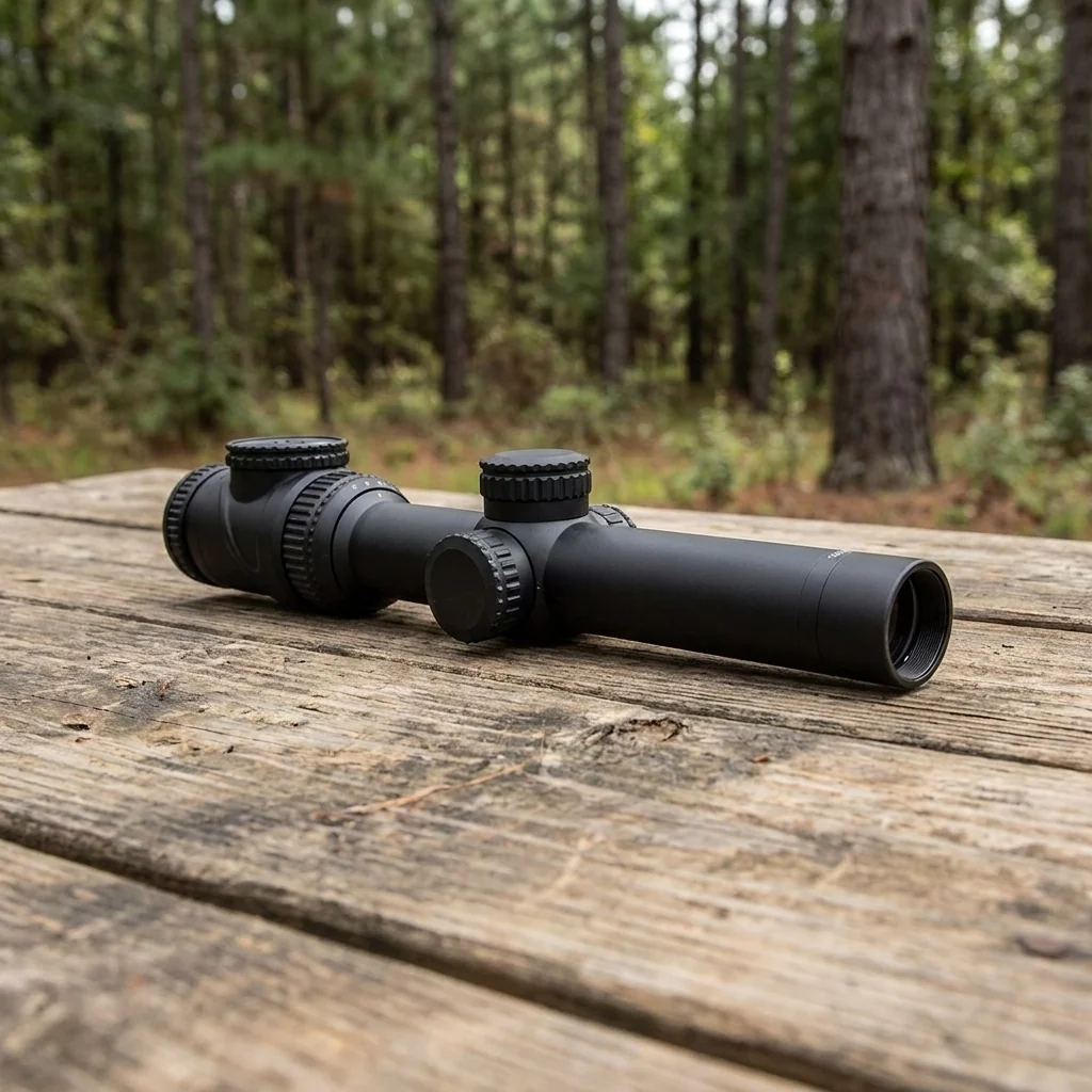 Приціл оптичний Trijicon AccuPoint 1-6x24 BAC Green Triangle Tritium / Fiber Optics