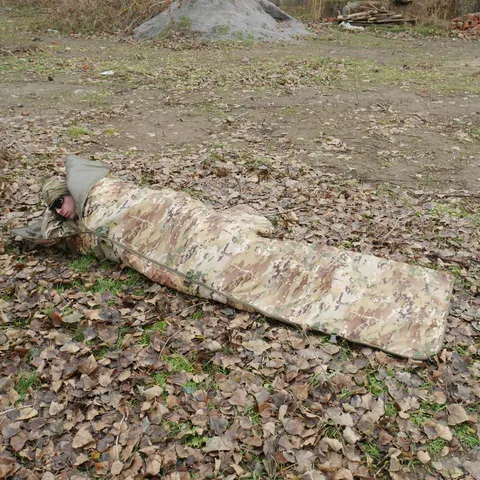 Спальний мішок-пончо 6в1 Multishelter Kiborg Multicam утеплений — фото 10