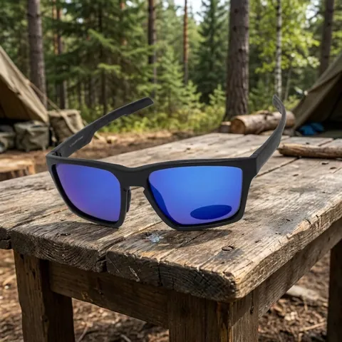 Окуляри BluWater Sandbar Polarized (G-Tech blue), дзеркальні сині, Чорний