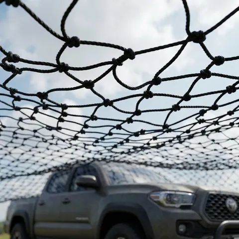 Антидронова сітка 4×8 м, вічко 50 мм, нитка 1,8 мм (сітка проти дронів для машин і доріг) — фото 3