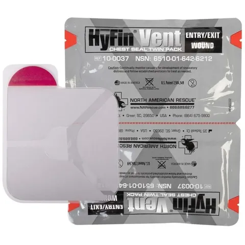 Оклюзійна пов'язка HyFin Vent Chest Seal Twin Pack — фото 8