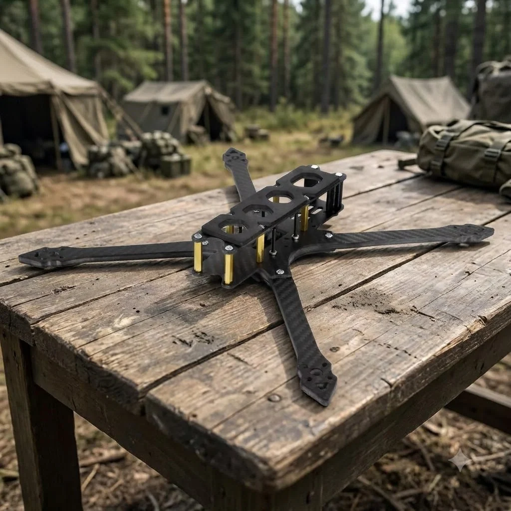 Жорстка карбонова рама для FPV дрона 7 дюймів “Амага 7”