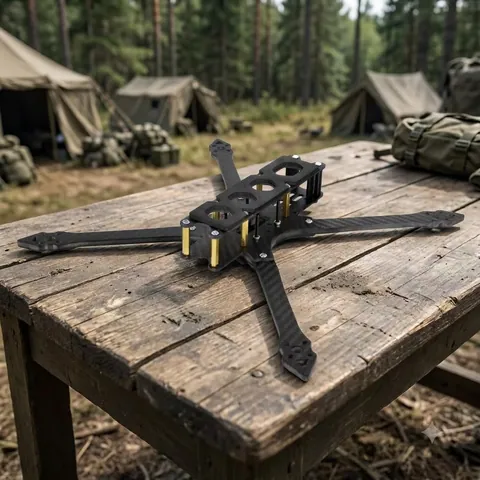 Жорстка карбонова рама для FPV дрона 7 дюймів “Амага 7”