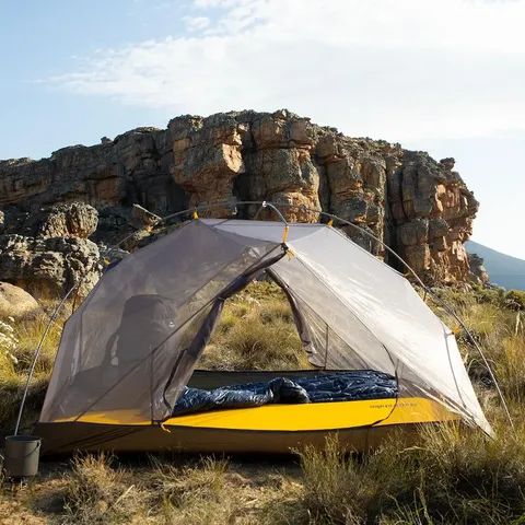 Намет надлегкий двомісний з футпринтом Naturehike Mongar NH17T007-M, 20D, сiрий — фото 3