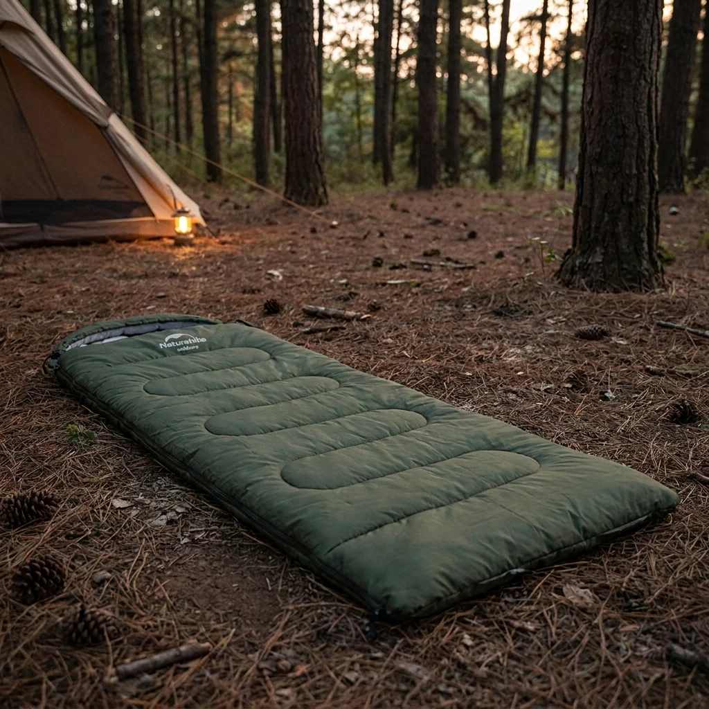 Спальний мішок Naturehike Y150L NH21MSD08, правий, темно-зелений