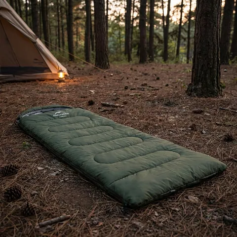 Спальний мішок Naturehike Y150L NH21MSD08, правий, темно-зелений