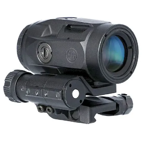 Збільшувач Sig Optics 3Х JULIET3-MICRO 3X22MM, PUSH-BUTTON MOUNT WITH SPACERS, BLACK — фото 4