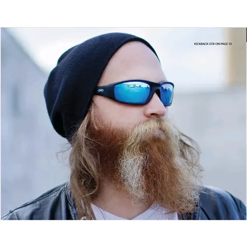 Окуляри фотохромні (захисні) Global Vision KickBack Photochromic (G-Tech™ blue) Anti Fog, фотохромні дзеркальні сині, Чорний — фото 10