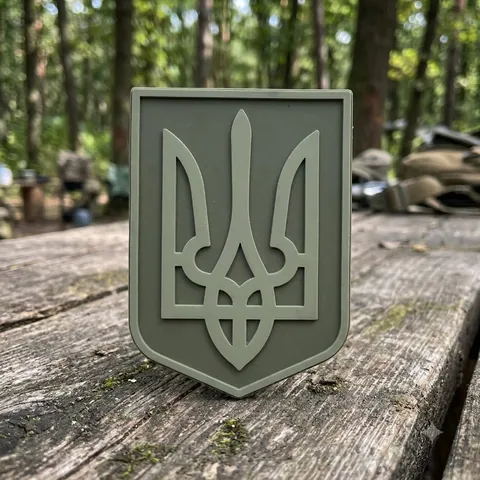 ПВХ Патч (шеврон) "Герб" олива