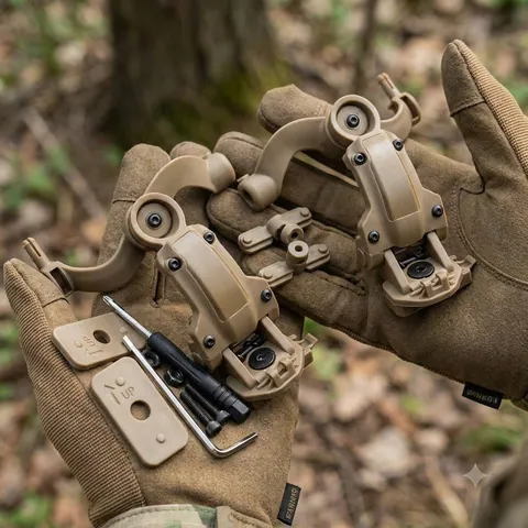Кріплення для наушників "Чебурашки" EARMOR (Ops core arc) Койот — фото 3