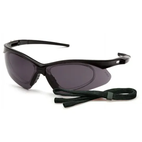 Окуляри Pyramex PMXtreme RX (gray) Anti-Fog, сірі з діоптрійною вставкою, Чорний — фото 2