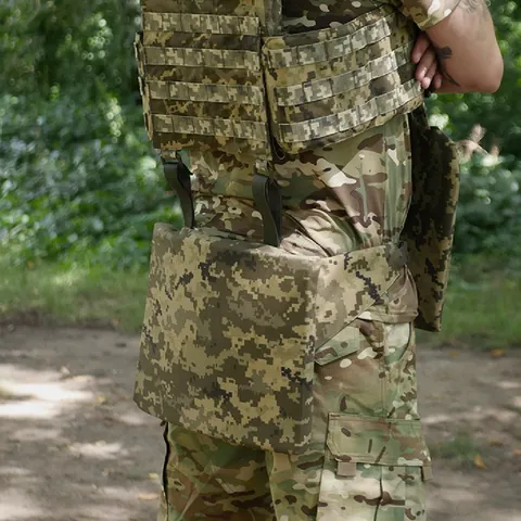 Каремат-сидушка Kiborg 20mm (посилена) Cordura Pixel під бронепакет — фото 7