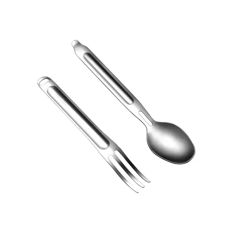 Туристичний набір ложка-виделка NexTool Portable Stainless Steel Tableware, нержавіюча сталь — фото 7