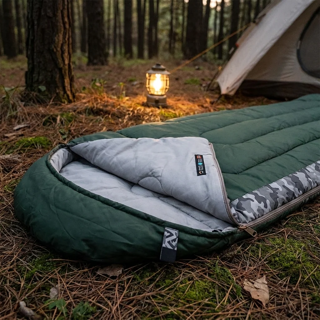 Спальний мішок Naturehike L150 NH20MSD05, (13°C) лівий, темно-зелений