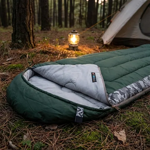 Спальний мішок Naturehike L150 NH20MSD05, (13°C) лівий, темно-зелений