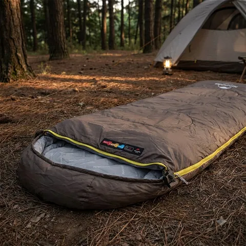 Спальник надлегкий Naturehike Summer LW180 NH21MSD09 правий, (15°C), p-p XL, коричневий