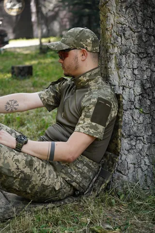 Чотирьохсекційний каремат п'ятиточка піксель П-4 Кордура — фото 13