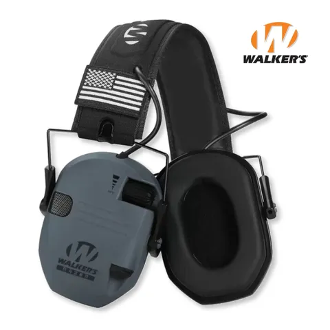 Активні навушники Walker's Razor Slim Patriot Original з патчами (Сірий) — фото 5