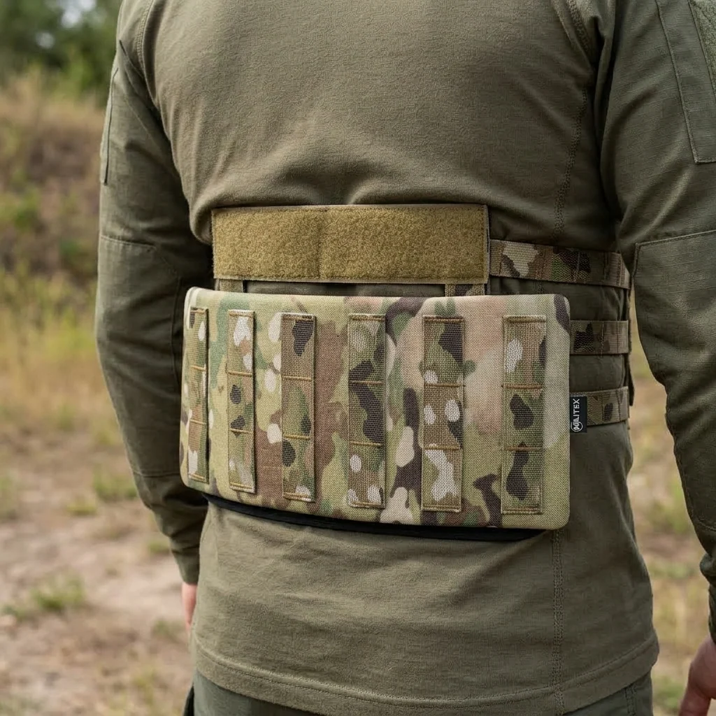 Захист попереку з балістичним пакетом 1 клас захисту Militex cordura USA Multicam