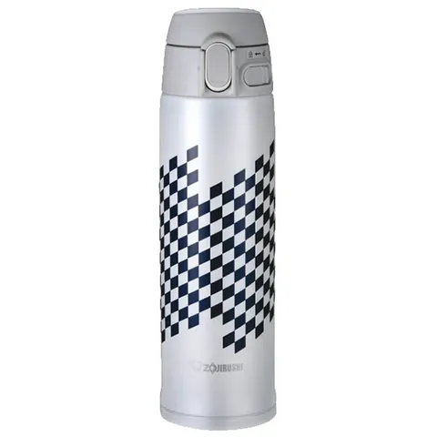 Термокухоль Zojirushi SM-TAE 0,48 л з візерунком Ichimatsu Moyo білий — фото 2