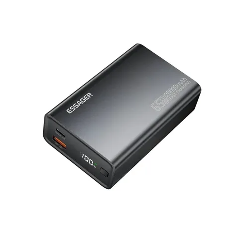 Зовнішній акумулятор ESSAGER EDY65-LD01-Z 20000 mAh 65W black — фото 2