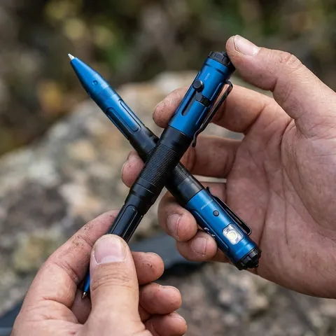 Fenix T6 тактична ручка з ліхтариком синя — фото 3