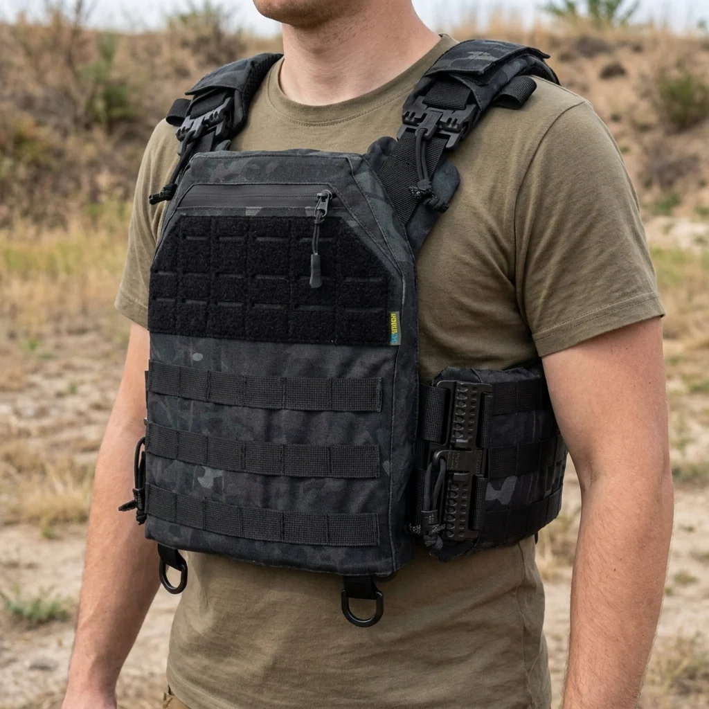 Плитоноска Kiborg GU gen.1 Чорний Мультикам