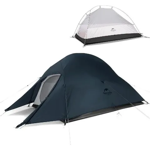 Одномісний намет з футпринтом Naturehike Cloud Up 1 Updated NH18T010-T 20D — Темно синій — фото 2