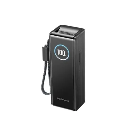 Павербанк EcoFlow RAPID Power Bank з кабелями 25000mAh чорний — фото 2