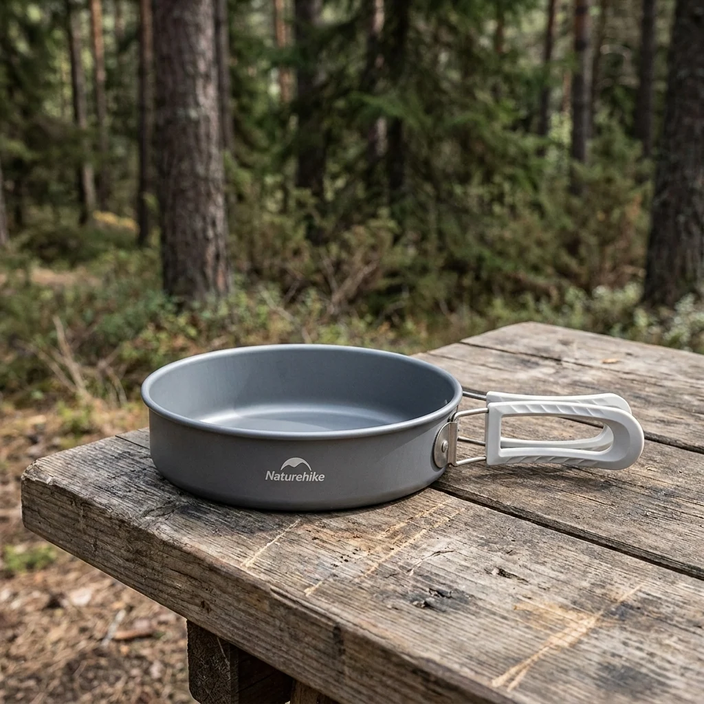 Сковорідка зі складаною ручкою Naturehike CNK2450CF010, 17,5 см, алюміній