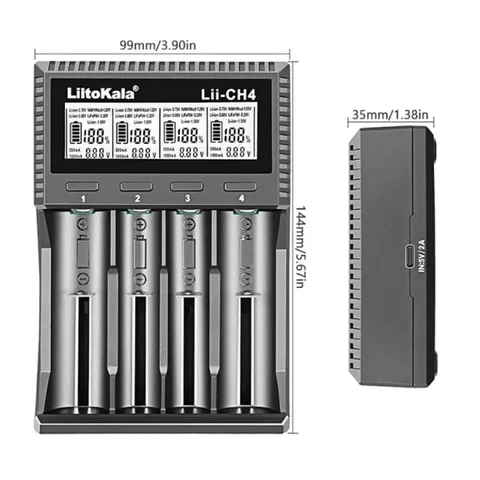 Універсальний зарядний пристрій LiitoKala Lii-CH4 5V 2A на 4 канали — фото 5