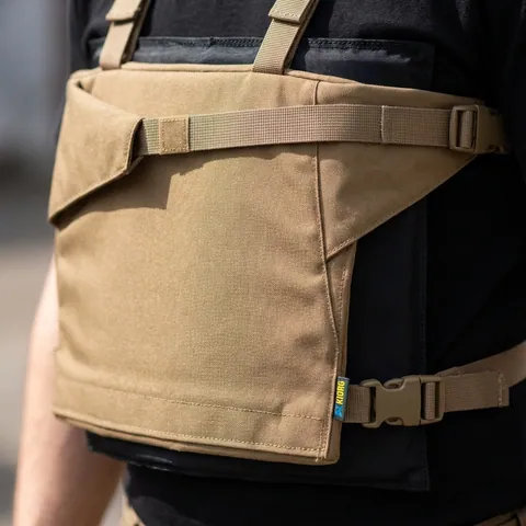 Каремат-сидушка Kiborg з балістичним пакетом 1 клас захисту Militex 20mm Cordura Coyote — фото 3
