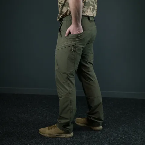 Тактичні літні штани GECON BR | Nylon-Stretch | Колір олива — фото 9