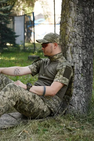 Чотирьохсекційний каремат п'ятиточка піксель П-4 Кордура — фото 10