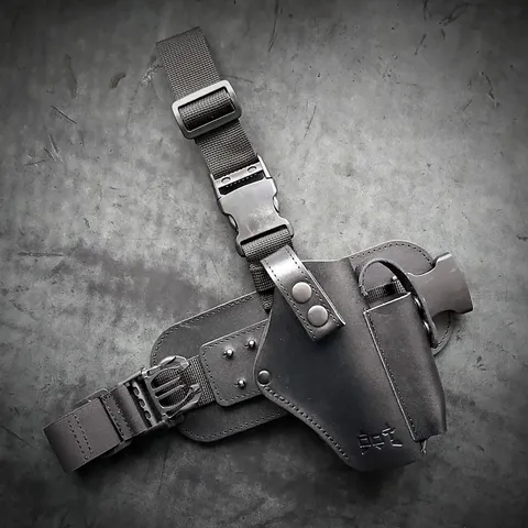 Кобура настегна/поясна під BERETTA 92| чорна, шкіряна