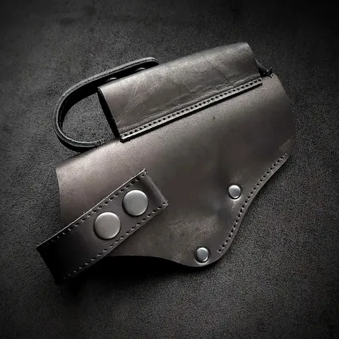 Шкіряна кобура поясна під GLOCK 17, чорна