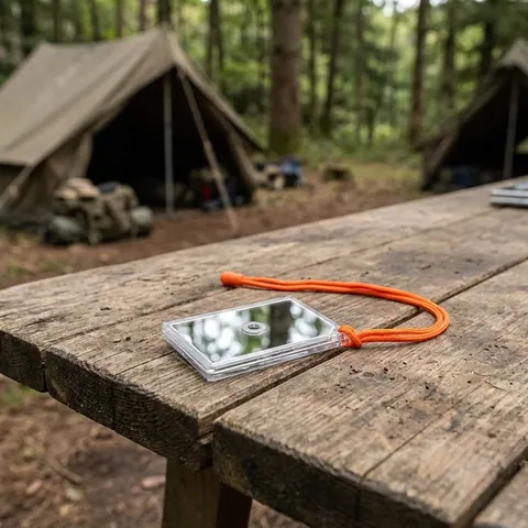 Сигнальне дзеркало Trekmates Mirror with Compass and Float, clear