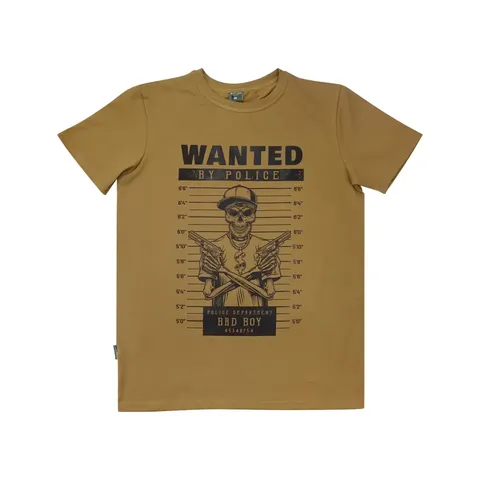 Футболка з принтом Wanted Bad Boy кулір шовкографія койот — фото 7