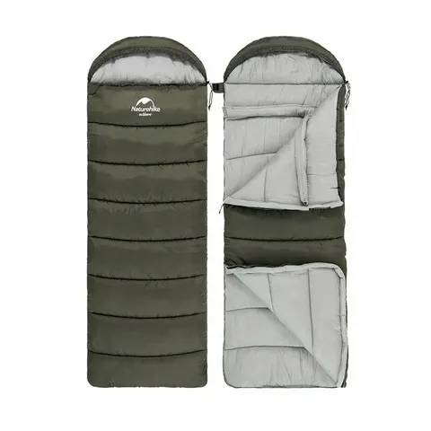Спальник з капюшоном Naturehike U350 NH20MSD07, (1°C), правий, зелений — фото 2