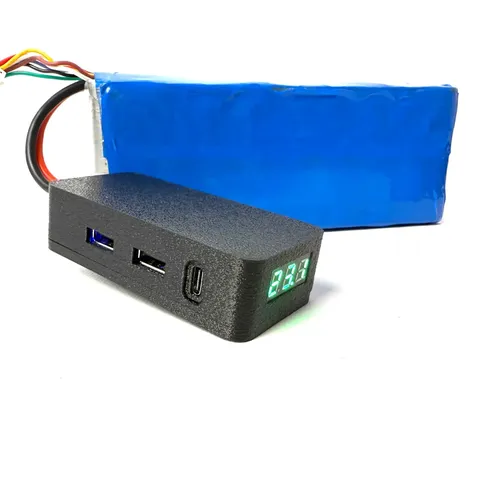 Перехідник блок живлення для заряджання телефона від fpv батареї 2 USB + 1 TYPE - C виходи Kiborg — фото 2